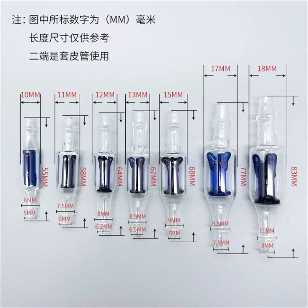 One-way Blue Core White Core Piston Glass Valve Magnetic Pump Filling Machine Accessories 11mm 12mm 13mm 15mm 17mm 18mm 20mm 202