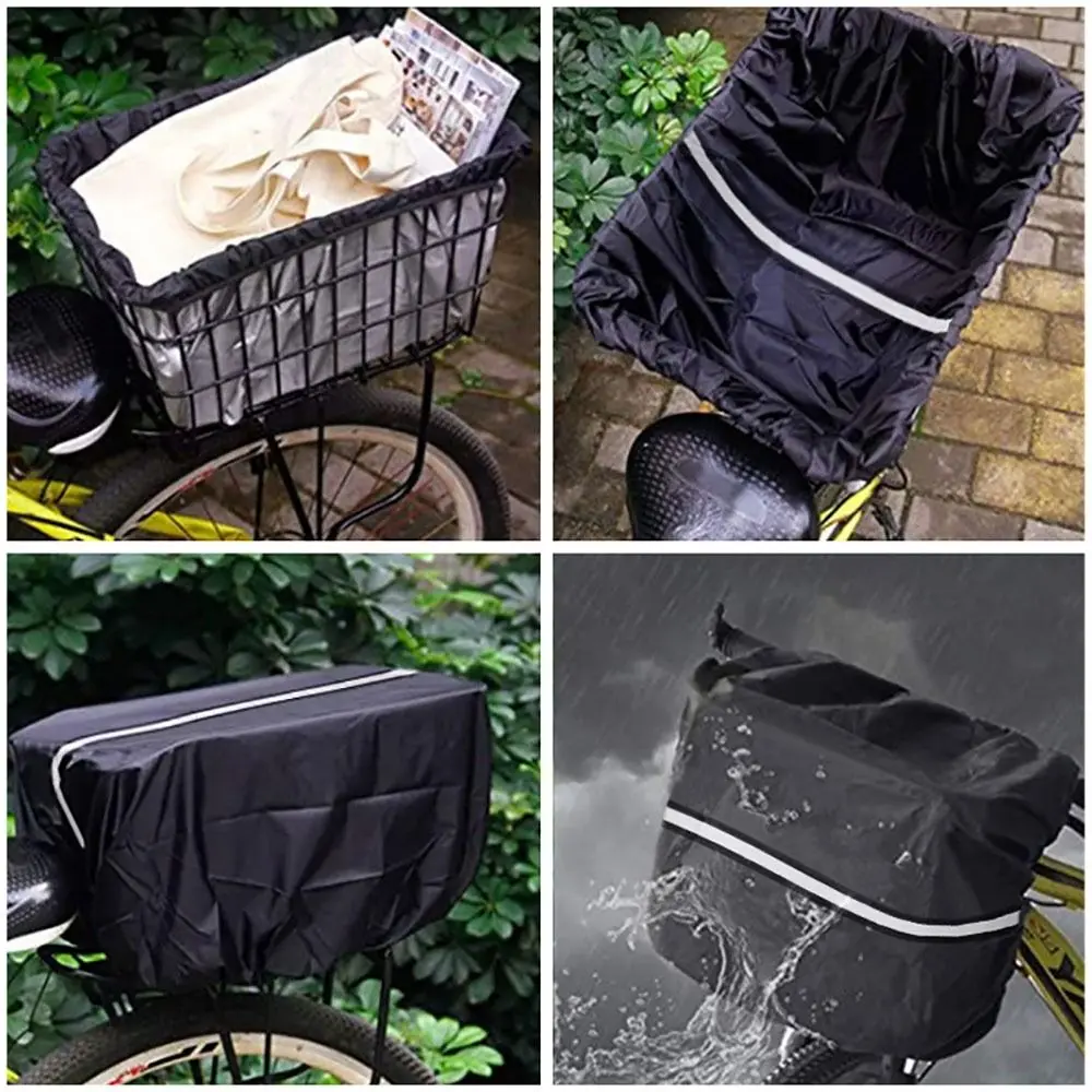 Waterproof Bike Basket Liner, Waterproof Rain Cover Fits Most Bicycle Baskets