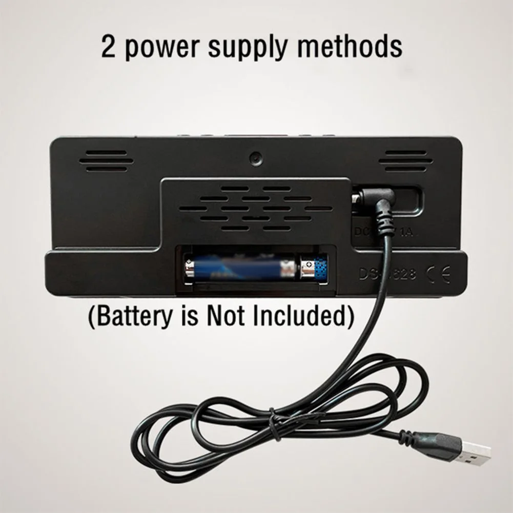LED Digital Alarm Clock with Temperature 5