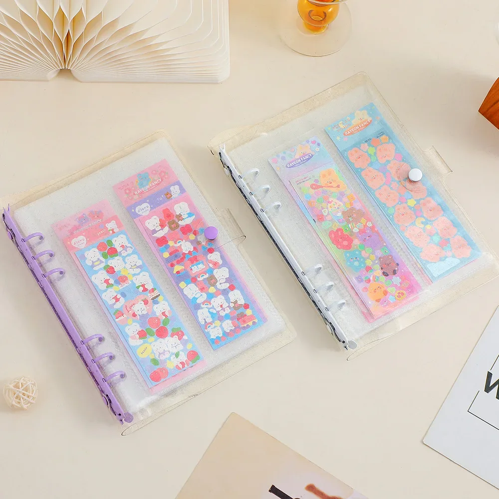 A5 Kpop Binder Photocard Holder Photo Card Album Book Idol Collect Book Cover DIY Notebook Card Binder Journal School Stationery