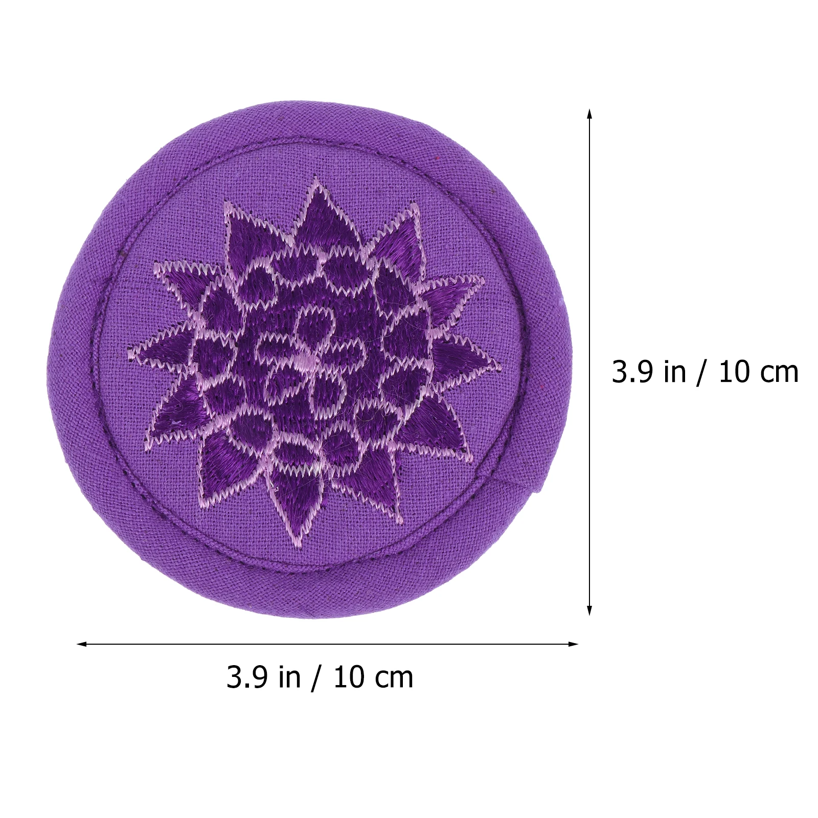 

1pc Premium Embroidered Teapot Pad Singing Bowl Cushion Handmade Mat Durable Cotton Cloth Meditation Accessory For Yoga