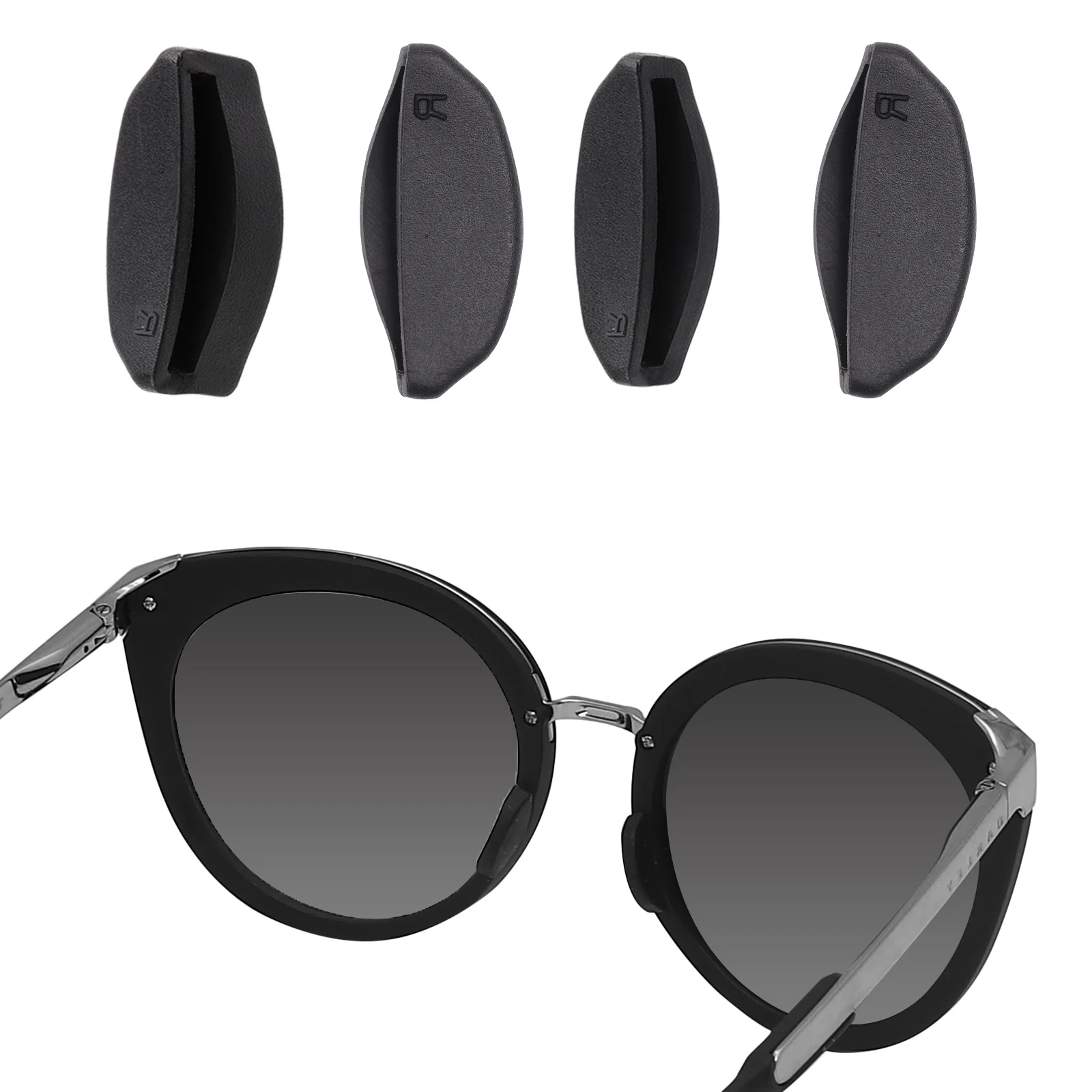 E.O.S Silicon Rubber Replacement Black Nose Pads for Oakley HSTN OO9242,HSTN Asian Fit OO9242A Frame Multi-Options