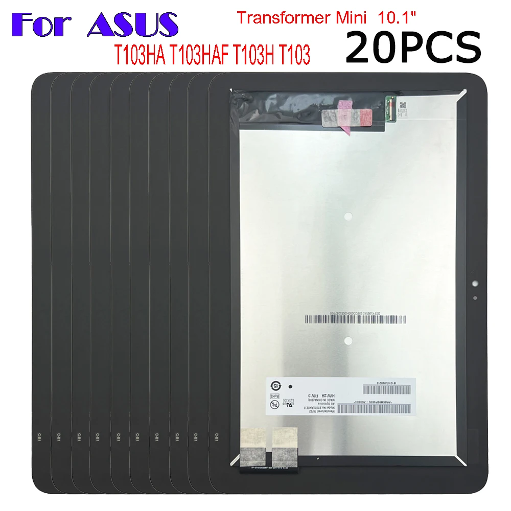 

20PCS AAA+ For ASUS TransFormer Mini 10.1" T103HA T103HAF T103H T103 HA LCD Display Touch Screen Digitizer Glass Assembly Repair