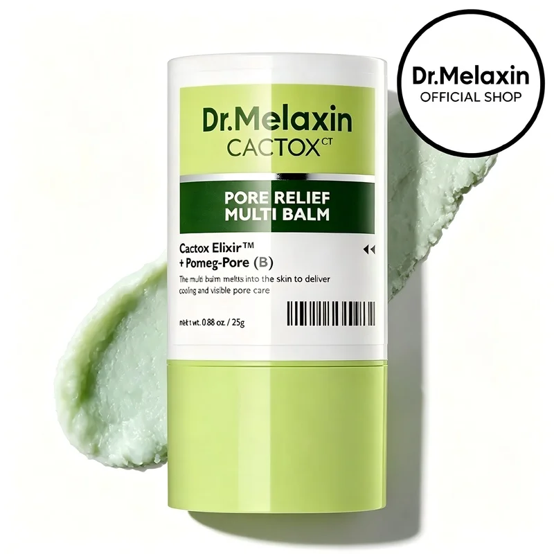 Dr.Melaxin CACTOX Multi Balm, Face Body Stick for Pores & Chafing, Cooling Relief with Cactus Extract, Korean Skincare