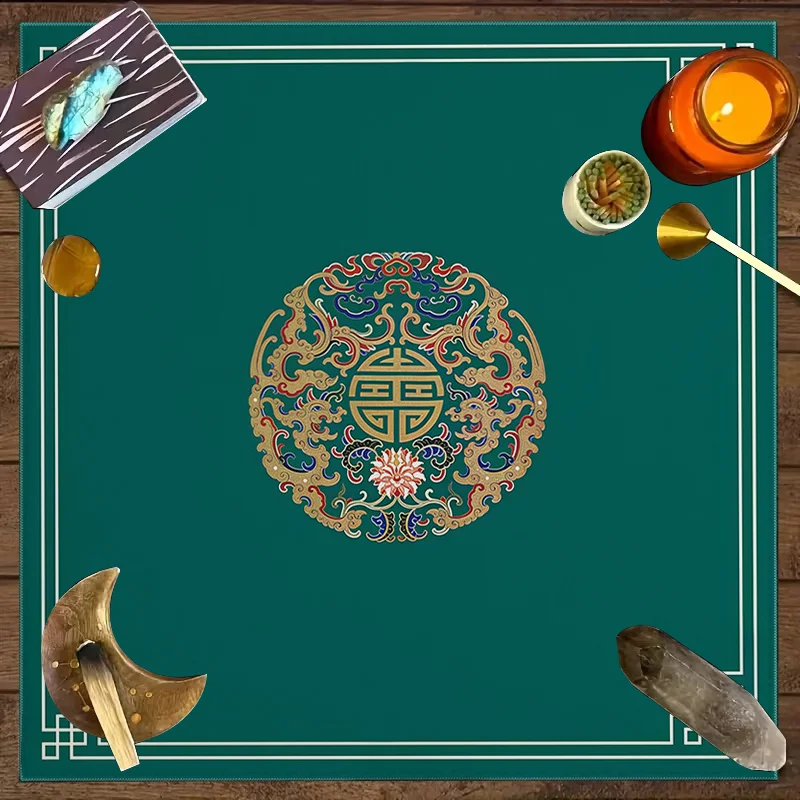 Tarot Cloth Small Tarot Cloth Neutral 1Pc modern minimalist pattern printed tarot tablecloth, mahjong game card mat cloth,