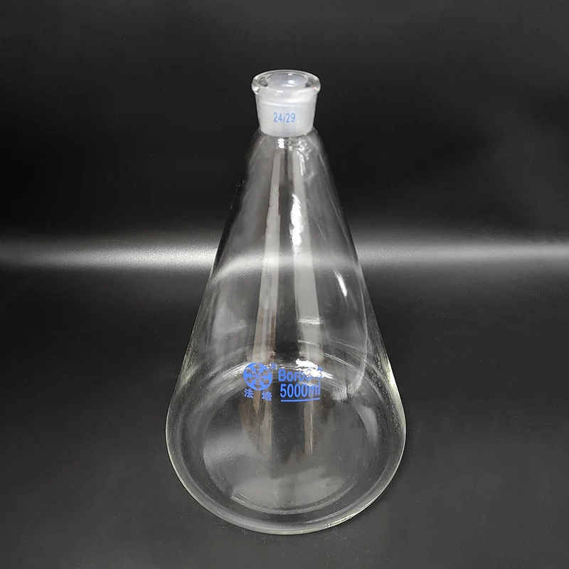 FAPE Conical flask with standard ground-in mouth,HEAVY WALL,25ml-250ml-10000ml,joint 24/29,Erlenmeyer flask without tick mark