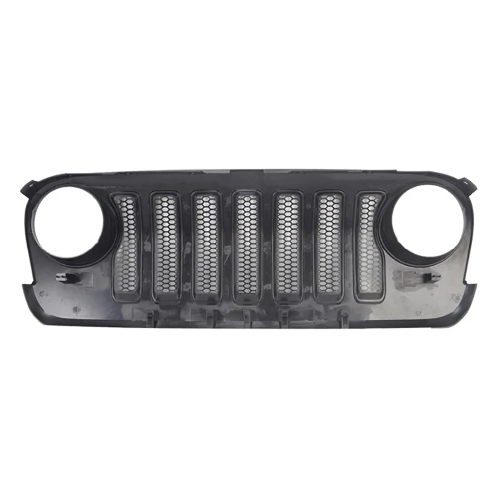 ترقية 2018 نظرة نمط الجبهة مصبغة ماتي الأسود التحديثية شبكة حماية السيارة ل جيب رانجلر JK 2007-2017 استبدال الشبكة الأصلية