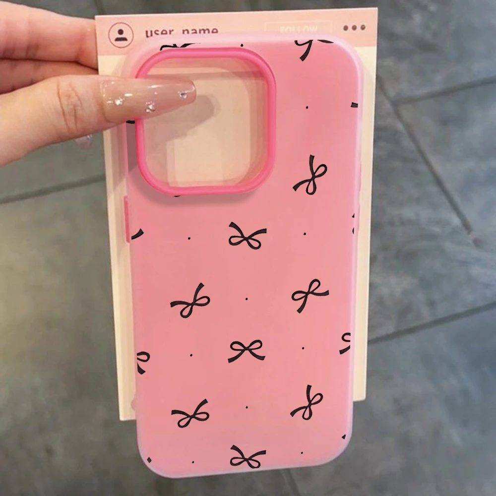 Cute Bow Polka Dot INS Phone Case for Xiaomi Redmi Note 14 13 12 11 10 Pro Plus 4G 5G Redmi 15C 14C 13C Silicone Soft TPU Cover view 5
