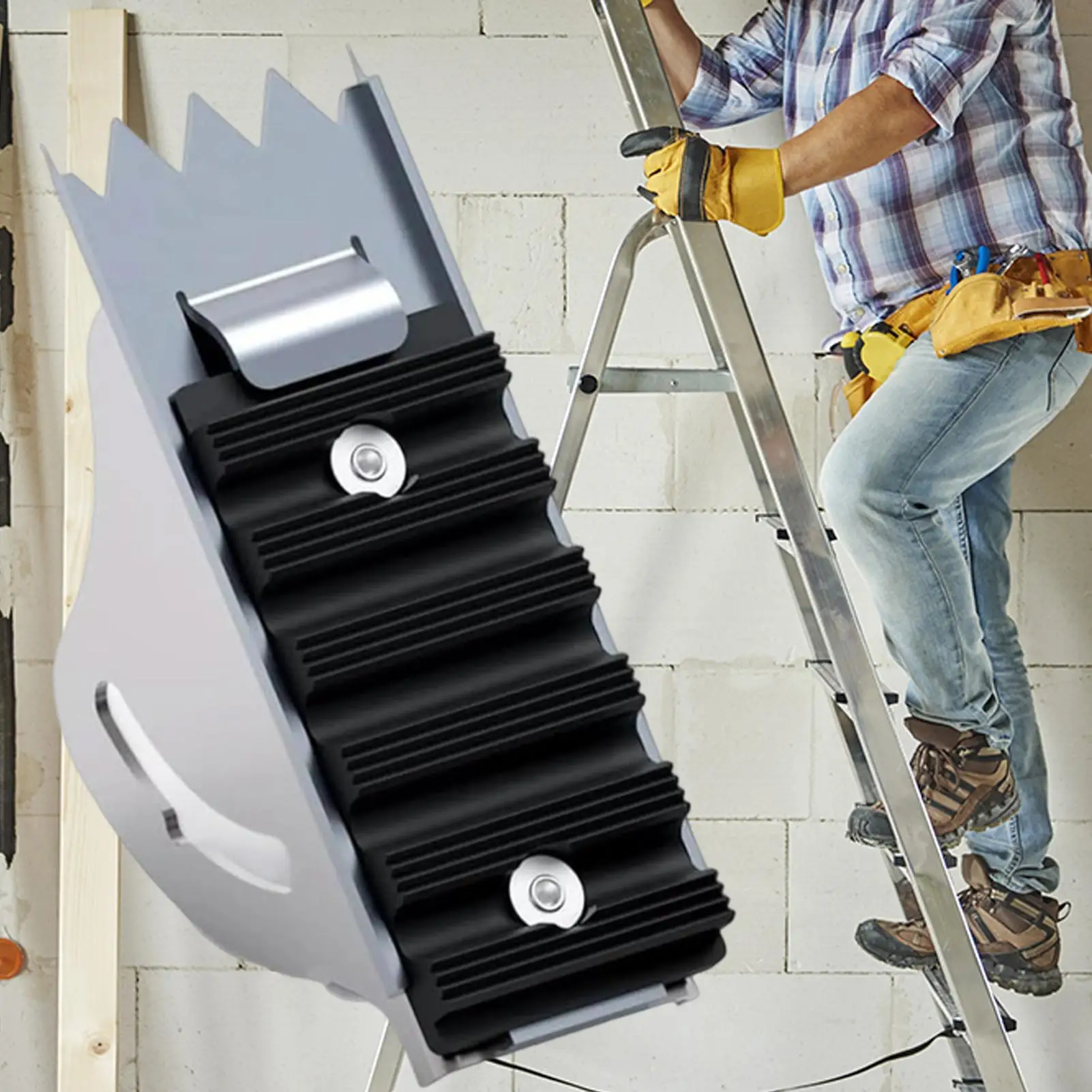 Ladder Feet Aluminum Anti-Skid Repair Tool Extension Ladder Replacement For Attic Roof Stairs Workbench Drill Picking Work Home