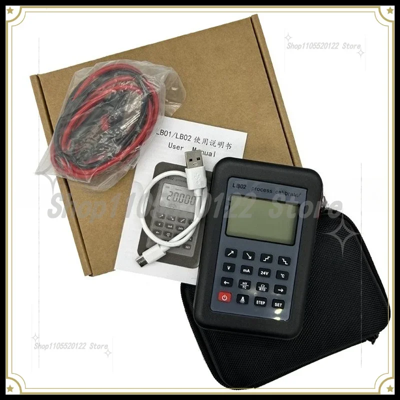 LB02 Process Calibrator Signal Generator, 4-20mA 0-10V mV Resistance Current Voltage Meter with LCD
