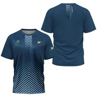 2025 summer new breathable sportswear Padel quick drying T-shirt outdoor men and women leisure fashion comfortable new