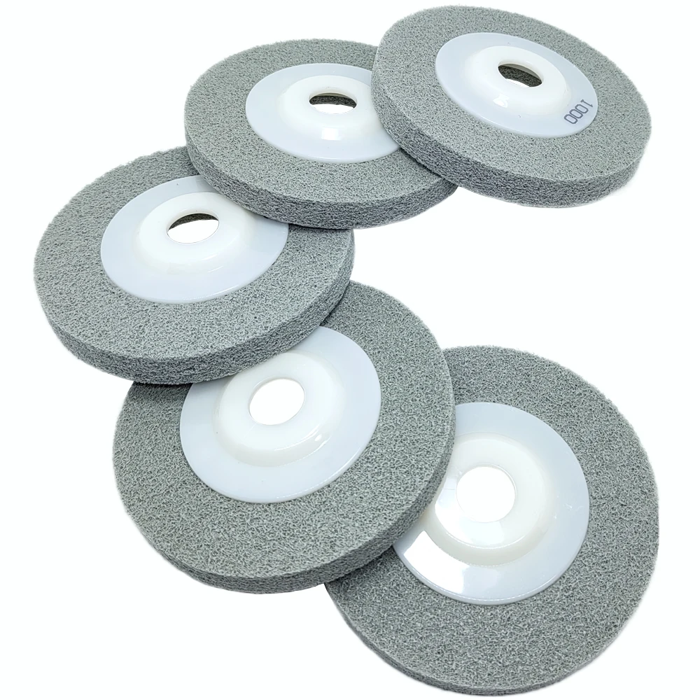 1PC 4 Inch 100mm Nylon Fiber Polishing Wheel Abrasive Sanding Disc For Angle Grinder Granite Marble Tile Grit 80-1000#