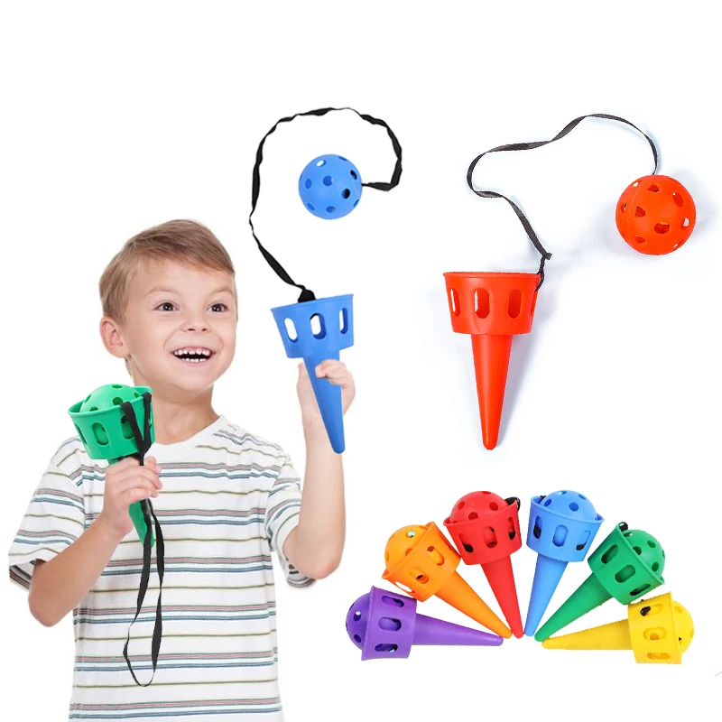 Juego de integración sensorial para atrapar lanzar, juego de atrapar juguetes para exteriores, entrenamiento de coordinación mano-ojo para niños
