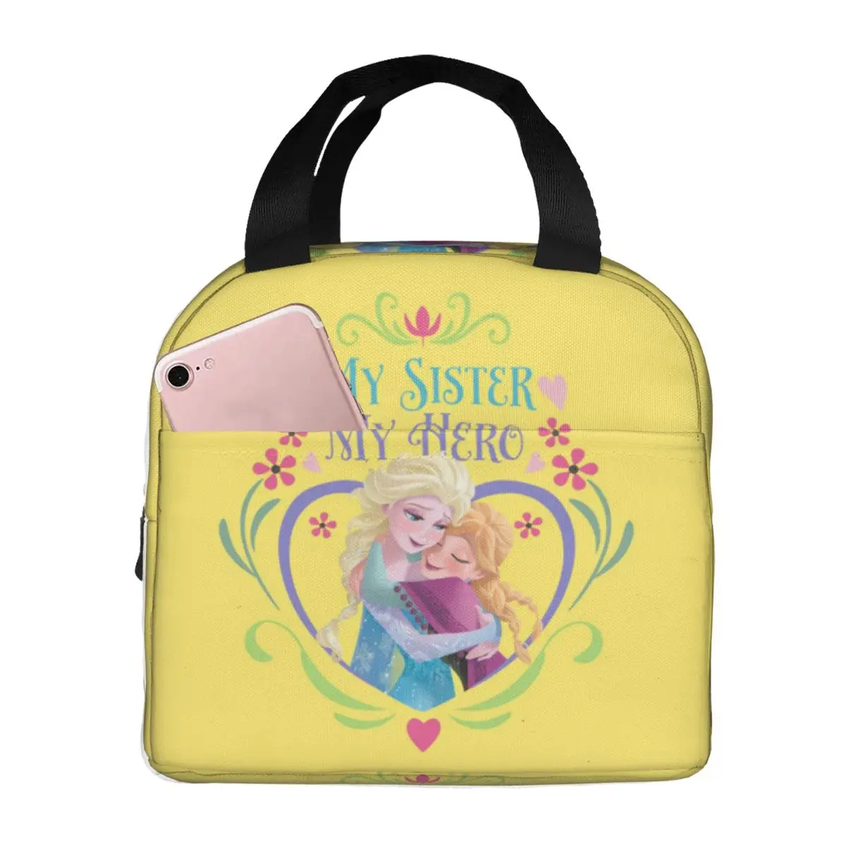 

Custom F-Frozenes Cartoon Insulated Lunch Bag for Outdoor Picnic Olaf Elsa Anime Resuable Thermal Cooler Lunch Box Men