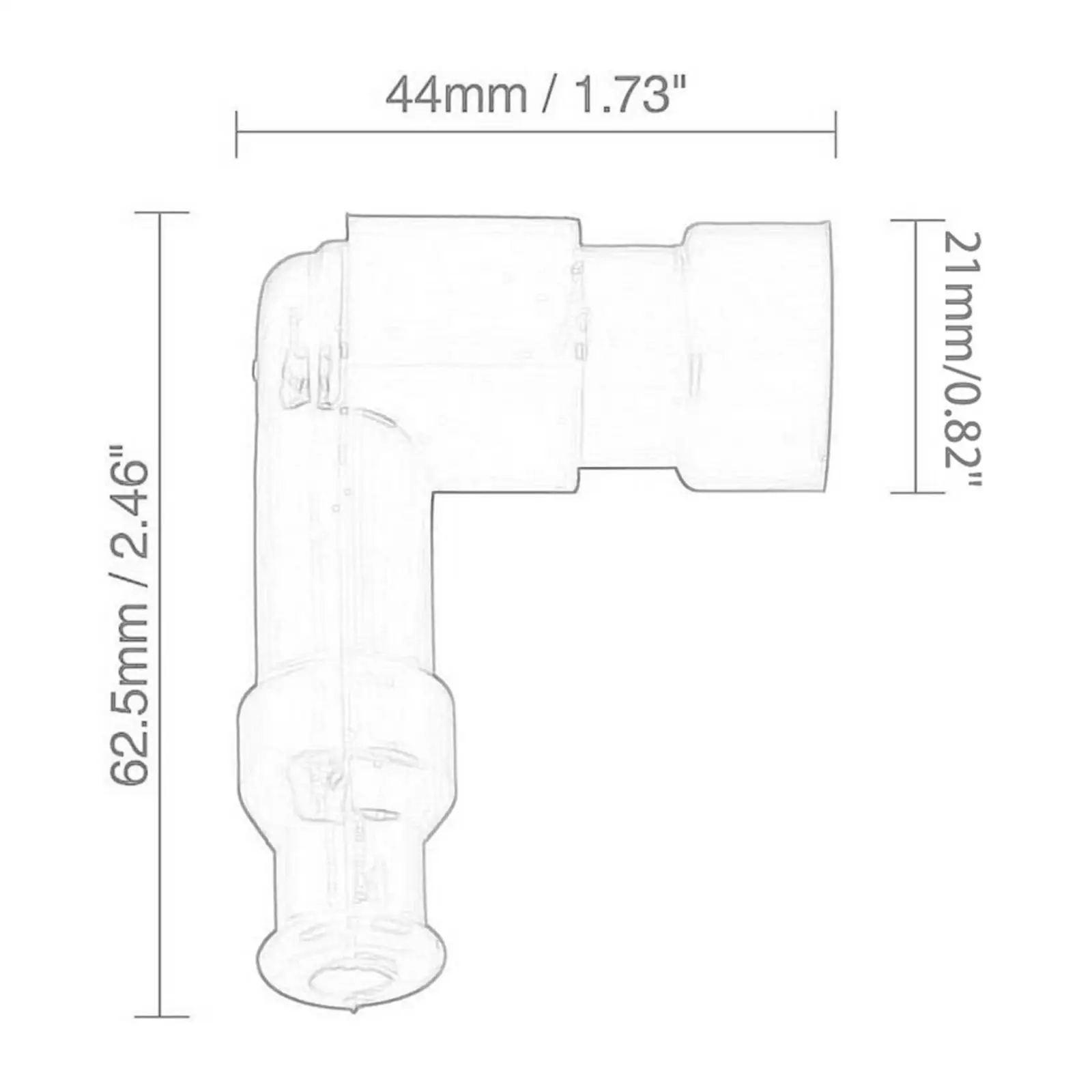 Waterproof Motorcycle Spark Plug Cap Silicone Heat Resistant Resistor 90 Degree Boot Cover for Engine Tune and Repair