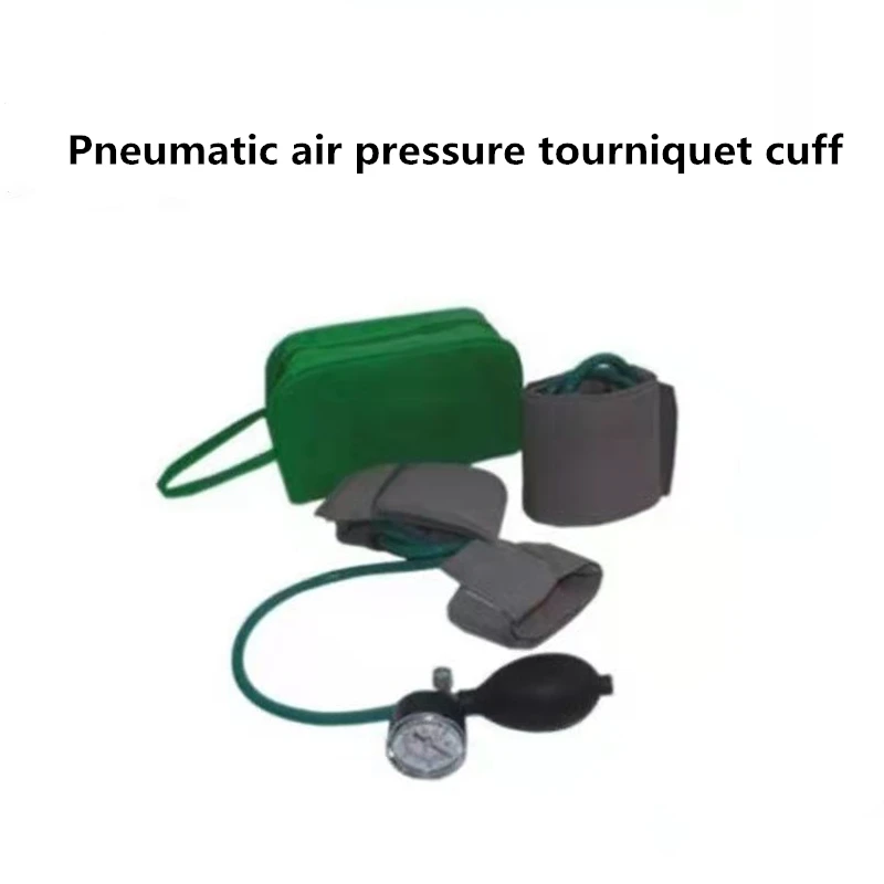 Manual Pneumatic Air Pressure Tourniquet Cuff Belt Air Pressure Hemostat Tourniquet Orthopedic Surgery for Adult Child Arm Thigh