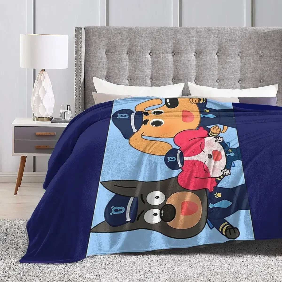 شريف لابرادور بطانية رمي قطيفة ناعمة دافئة من الفلانيل للسرير والأريكة وغرفة المعيشة والنزهات والسفر والمنسوجات المنزلية