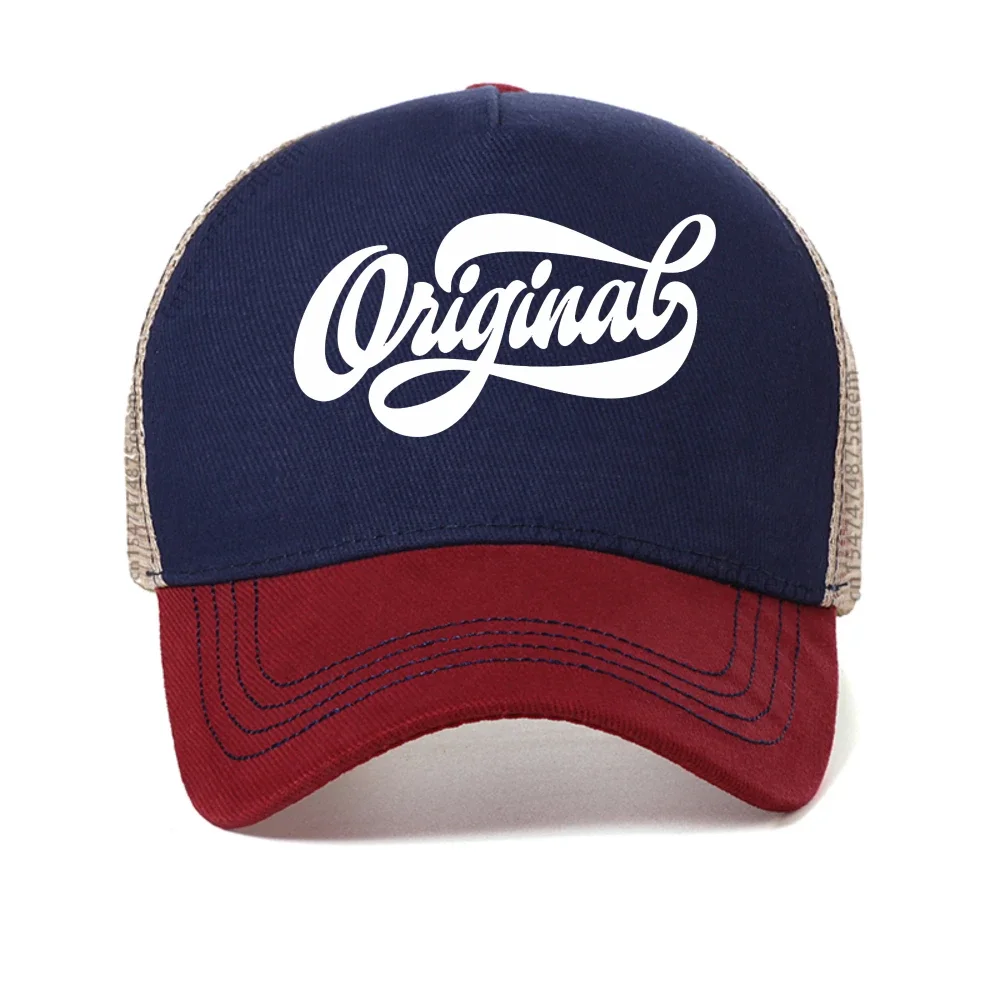 

Wniginal Printing Breathable baseball cap Men Wowen Summer outdoor Causal Trucker Hat fashion Adjustable mesh Snapback Hats