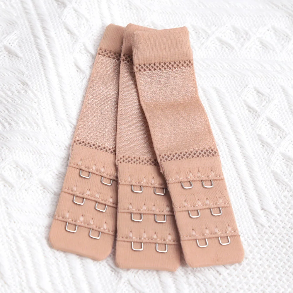 

3PCS/set 2 Hook Adjustable Bra Extension Strap Extenders for Women Belt Buckle Elastic Bra Extension Strap Hook Clip