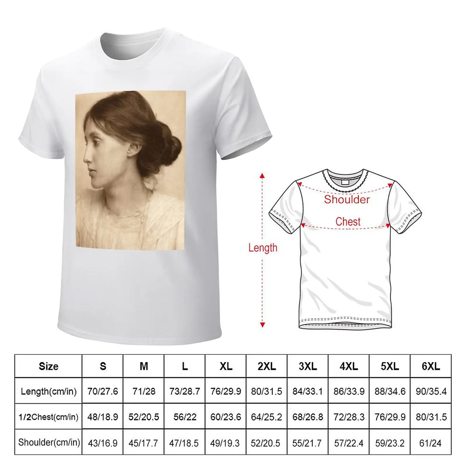 Virginia Woolf Vintage Photo T-shirt quick-drying blacks aesthetic clothes summer top clothes for men