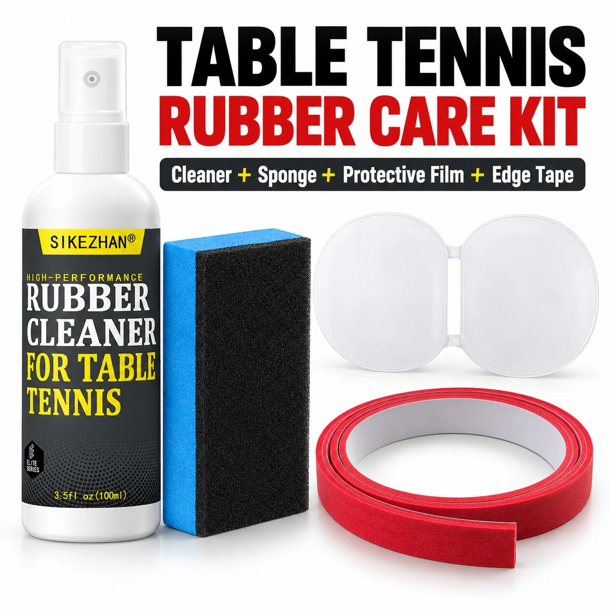 Table Tennis Racket - Table Tennis Rubber Cleaner Spray 100ml