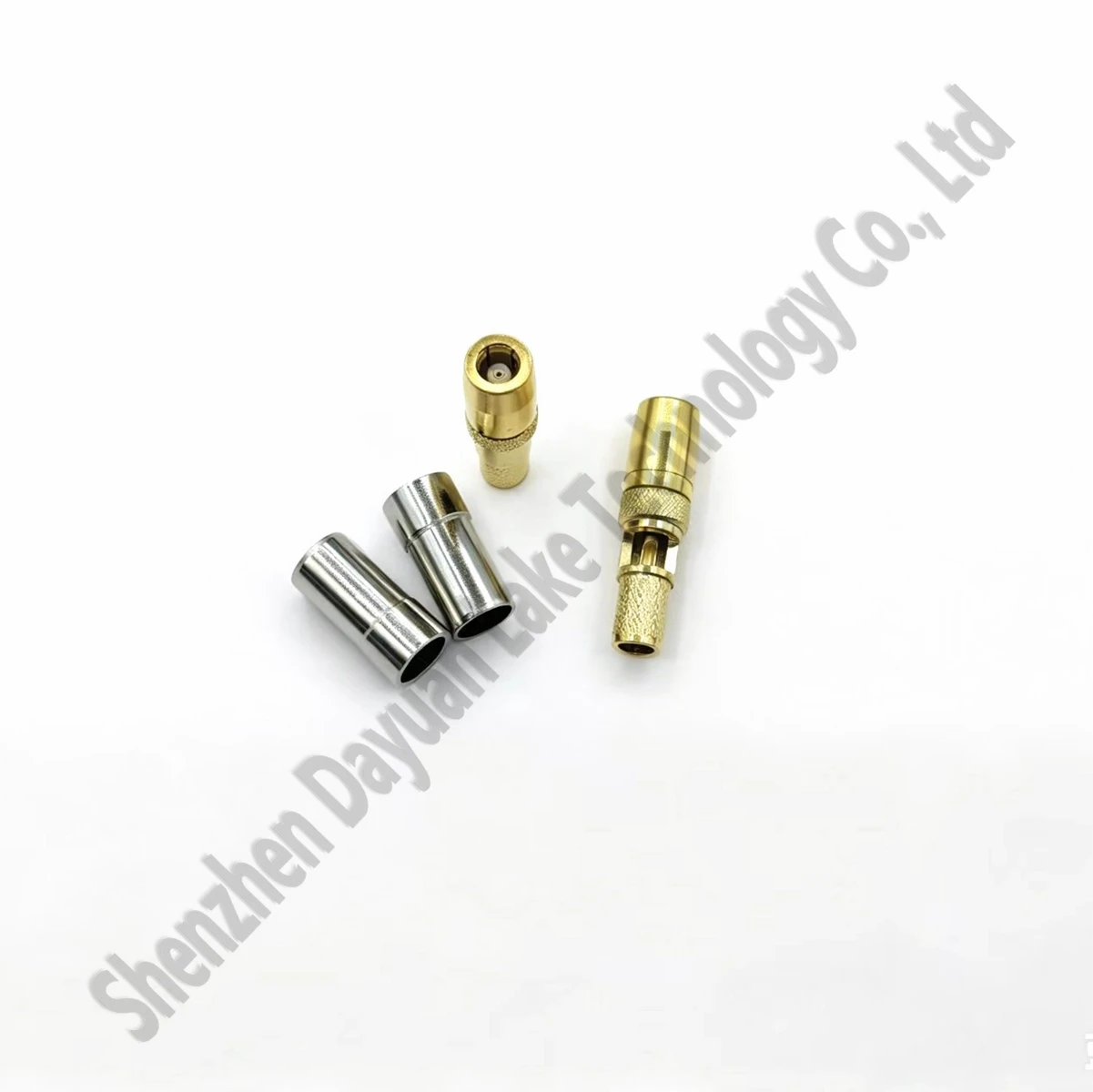 100Pcs SMB Joint welding wire Wiring crimping female All copper RF connecti RG58 RG142 RG400 RG223 connector