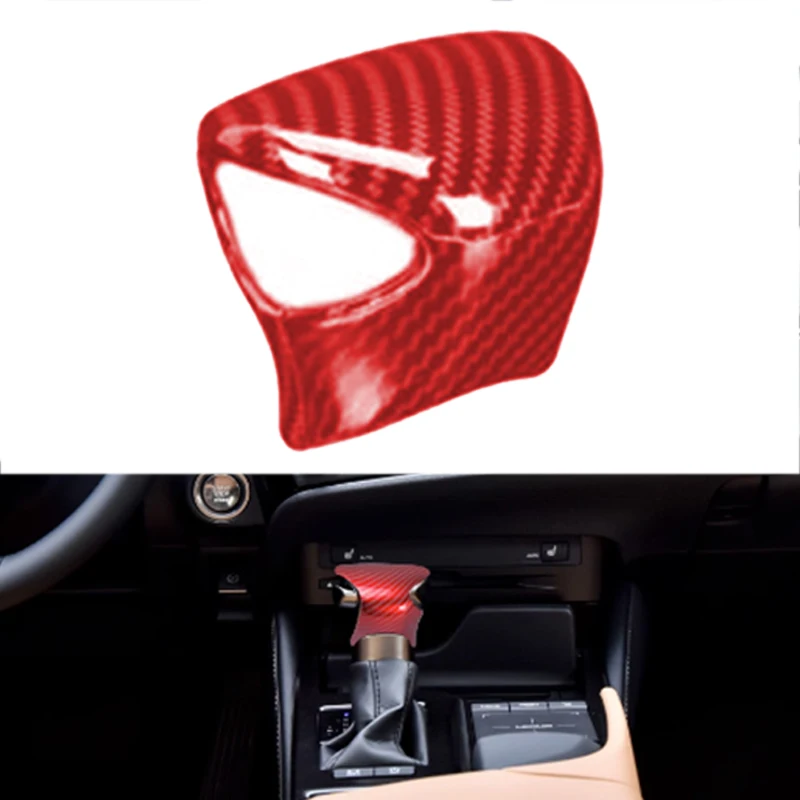 Стандартная отделка, подходит для Lexus ES350, ES300h, 2018, 2019, 2020, красного цвета, из углеродного волокна, в стиле ABS, LHD