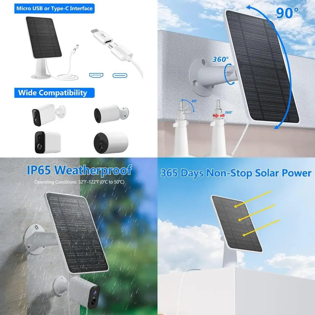 5W Sun Panel For Monitoring Device Continuous Supply With Protective ABS Housing And Easy Installation D2RD