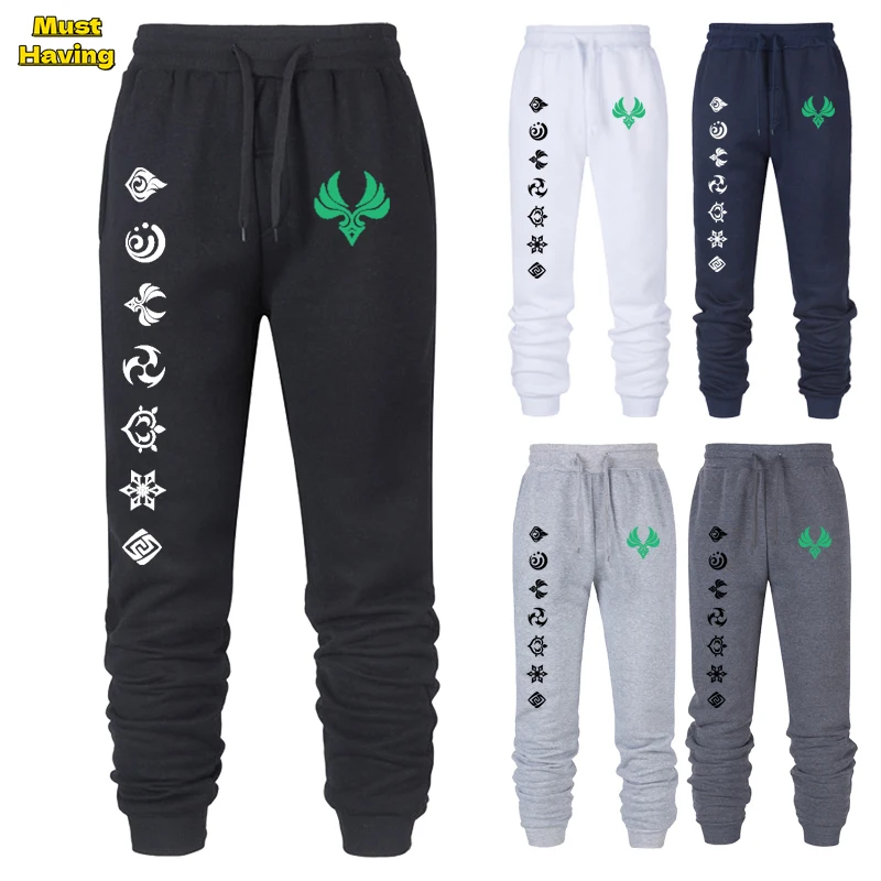 Hot Game Genshin Impact Print Sportswear Running Sport Jogging Pants Casual Streetwear Sweatpants Jogger For Men Women Unisex