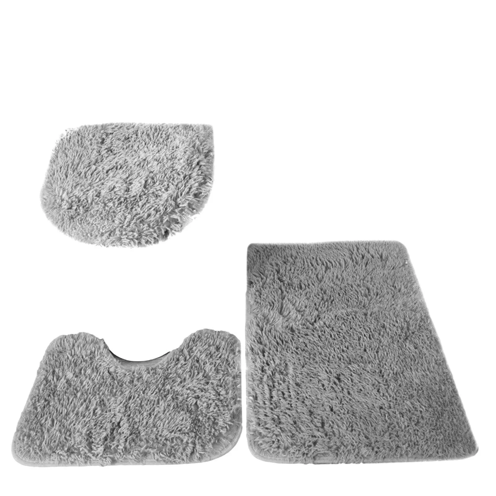 Fluffy Bathroom Mat Set 10