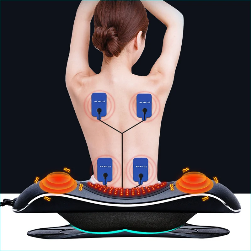 Intelligent electric waist thermal traction back massager waist massage back stretcher sciatica