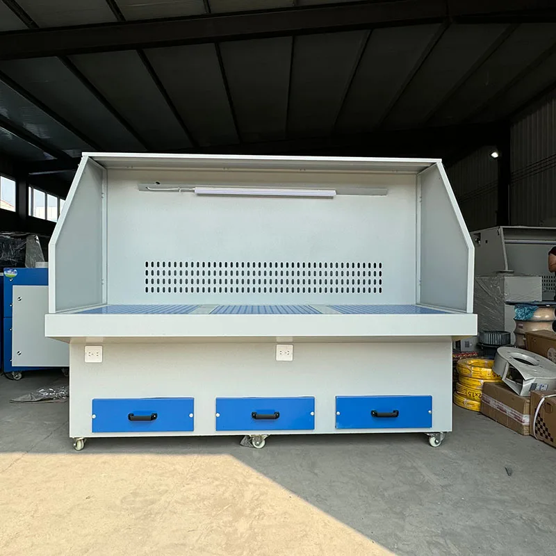 

【Hot】Flat Sand Blasting Suction Grinding Granite Stone Polishing Downdraft Table for Sandblasting Workshop Dust Collect