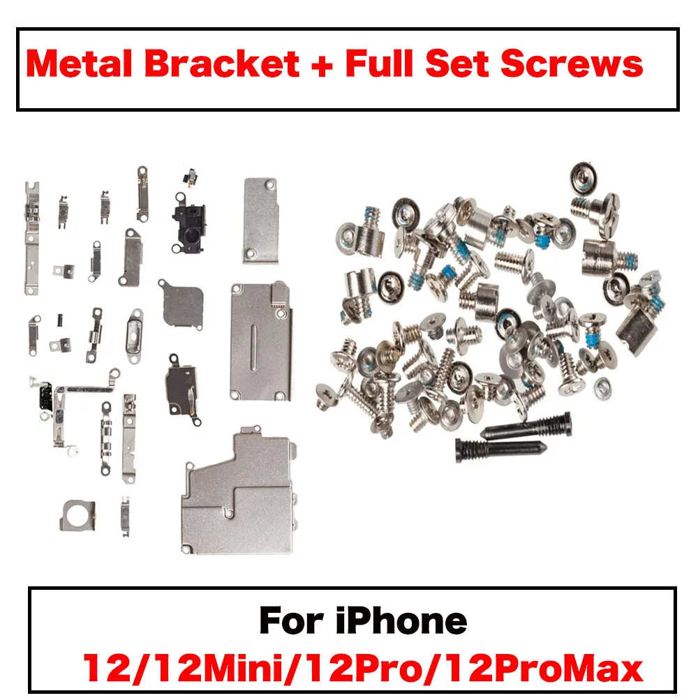 Inner Metal Bracket Holder With Full Set Screws For iPhone 12 Mini Pro Max Small Accessories Replacement