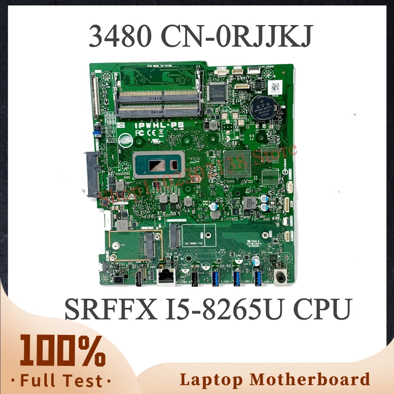 

High Quality Mainboard RJJKJ 0RJJKJ CN-0RJJKJ For Dell 3480 Laptop Motherboard With SRFFX I5-8265U CPU 100% Fully Working Well