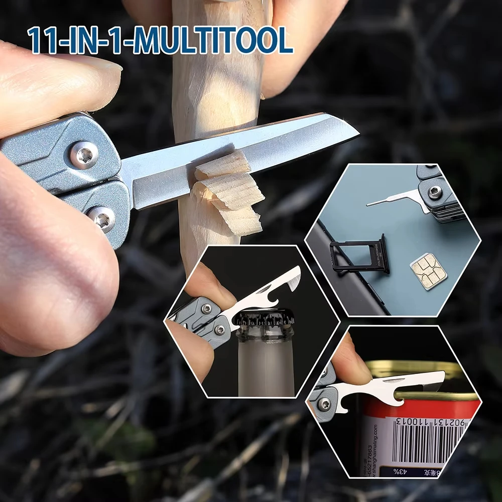 

Mini Sailor Pliers NexTool S11 11 In 1 Pocket Knife Multi Tool Folding Outdoor Wire Cutter Screwdriver Scissors Card Pin