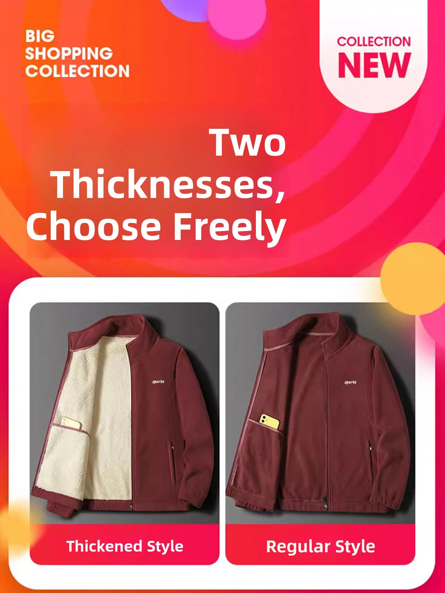 

Paul Mid-aged And Young Men's Fce-lined Thiened Hoodie Jaet Lamb Velvet Simulation Casual Winter Clothes for Dad