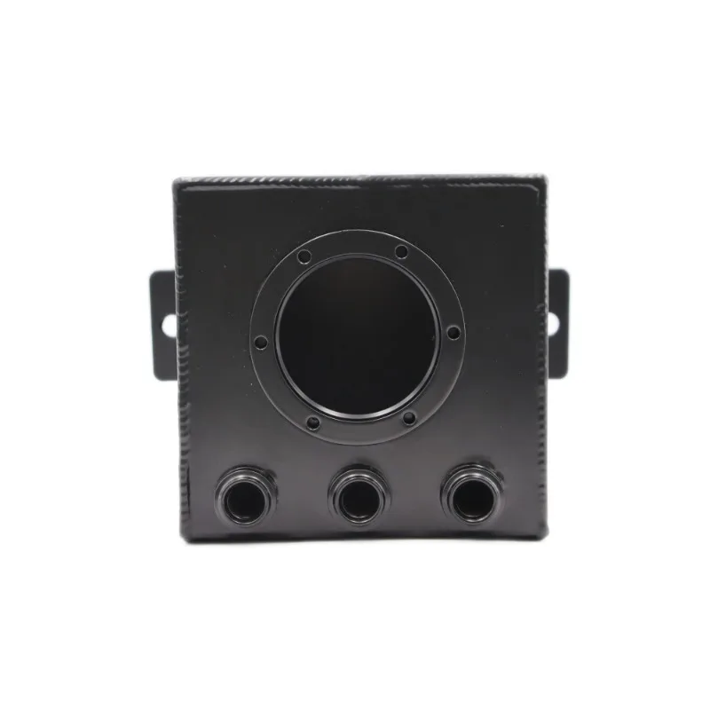 Modified racing car built-in 2L single-hole fuel pump aluminum alloy fuel tank auxiliary fuel tank AN6 silver black