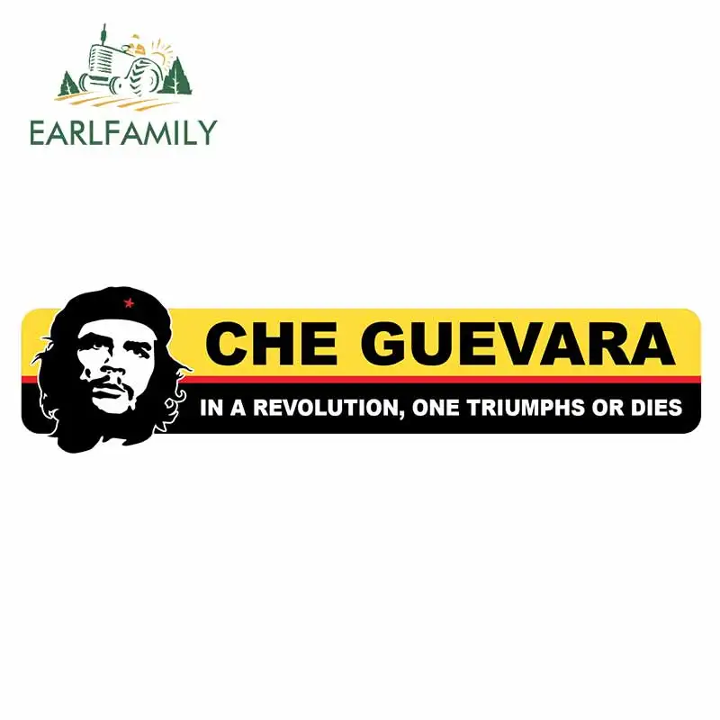 EARLFAMILY 13cm x 3.4cm for Che Guevara Personality Creative VAN Car Stickers DIY Sticker Vinyl Car Wrap Custom Printing Decal