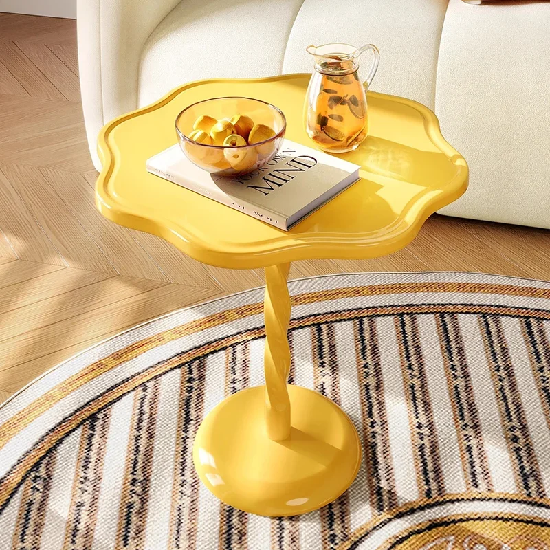 

Service Computer Coffee Table Kitchen Organizer Japanese Clear Yellow Aesthetic Side Table Mechanism Meubles Salon Furniture