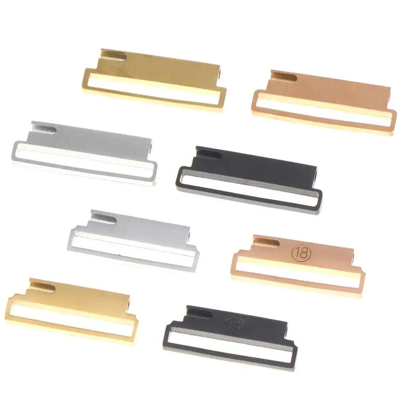 Quick Release Metal Watch Connector Adapter Wear-Resistant 18/20/22/24mm Flat Interface for Custom Watch Band Replacement