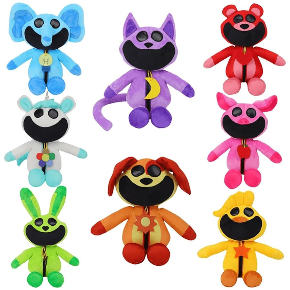 8pcs 30cm Smiling Critters Plush Toy Smiling Critters Catnap Catnat Accion Doll Soft Toy Home Decor Stuffed Animal Plush Toys