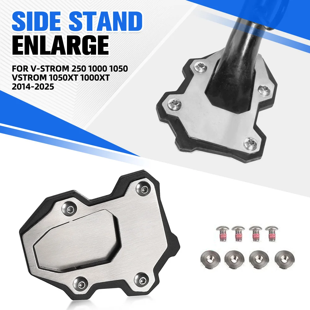 

For Suzuki V-Strom 250 1000 1050 VSTROM V Strom 1050XT 1000XT 2014-2024 2025 Motorcycle Side Stand Extension Pad Support Plate