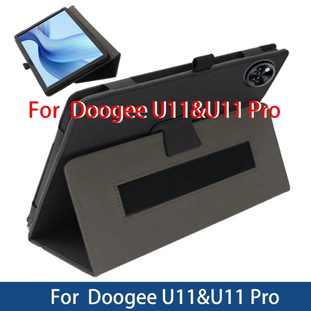 

PU Leather Cover Shockproof Shell Handheld Cover For Doogee U11 Pro Case 11" Tablet PC Folding Stand Funda Magnetic Closure