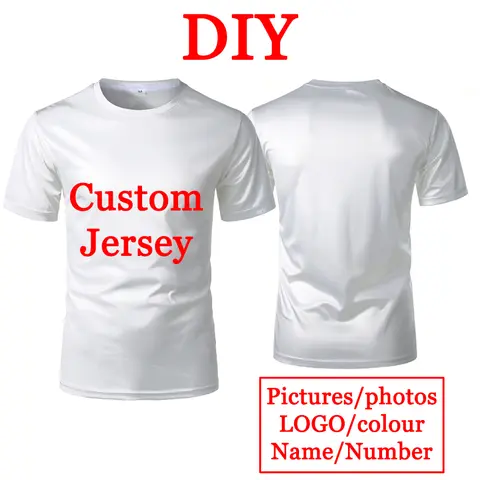 T-shirt DIY Material de fibra de poliéster, personalização de estilo de vestuário, personalização privada