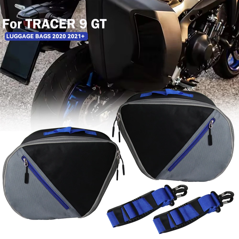 For Yamaha Tracer 9 GT TRACER 9GT Motorcycle Luggage Bags Black Expandable Inner Bags For Tracer9 GT Tracer900