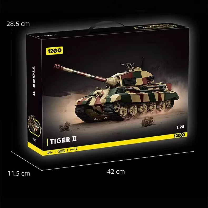Ww2 Military KV-2 IS-2 T34-85 Tiger II Heavy M4 Shermaned Rat Style E-100 M26 Tank Building Blocks Assembling Model Toys Gift