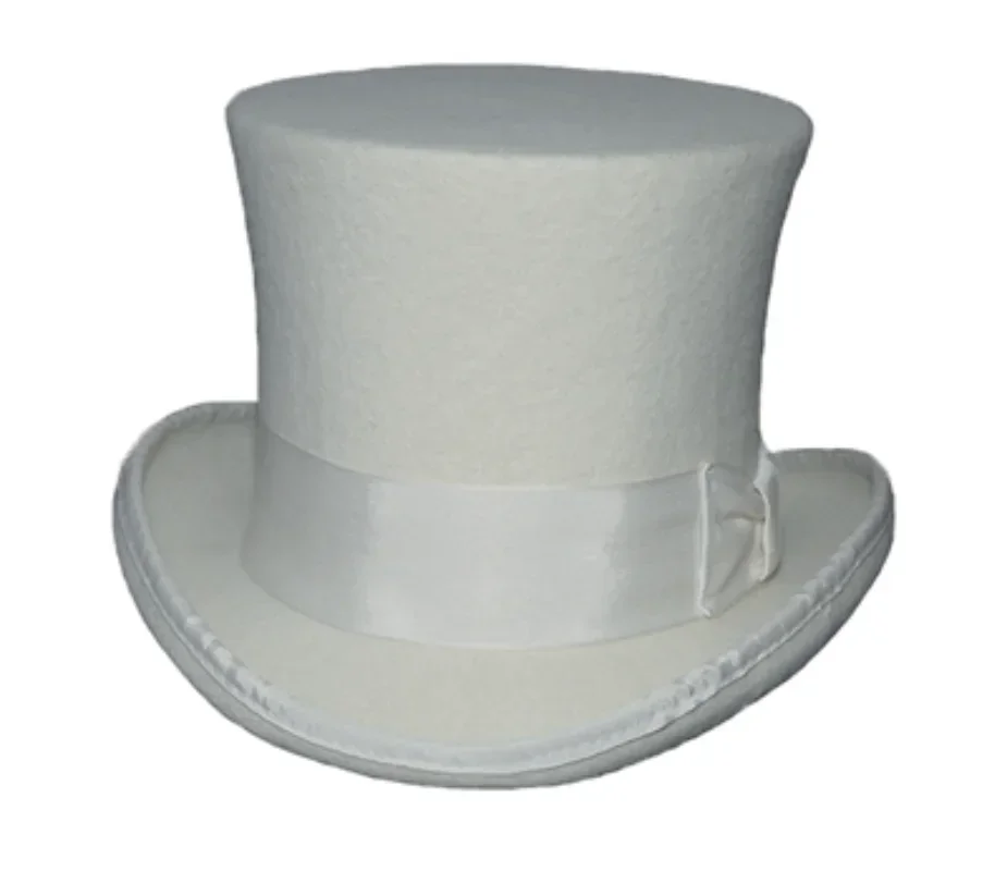 18cm de altura chapéu vitoriano formal fedora cilindro topper chaminé pote chapéu fogão tubo chapéu palco trajes mágicos steampunk louco