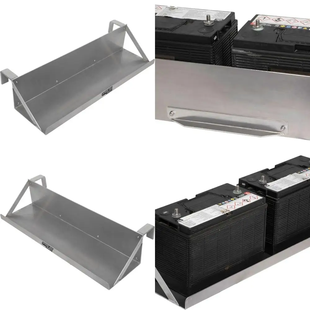 

Extreme Max 3006.8759 Двойной подвесной лоток для аккумуляторной батареи и понтона с 3-дюймовыми заподлицовыми кронштейнами для систем 24 В