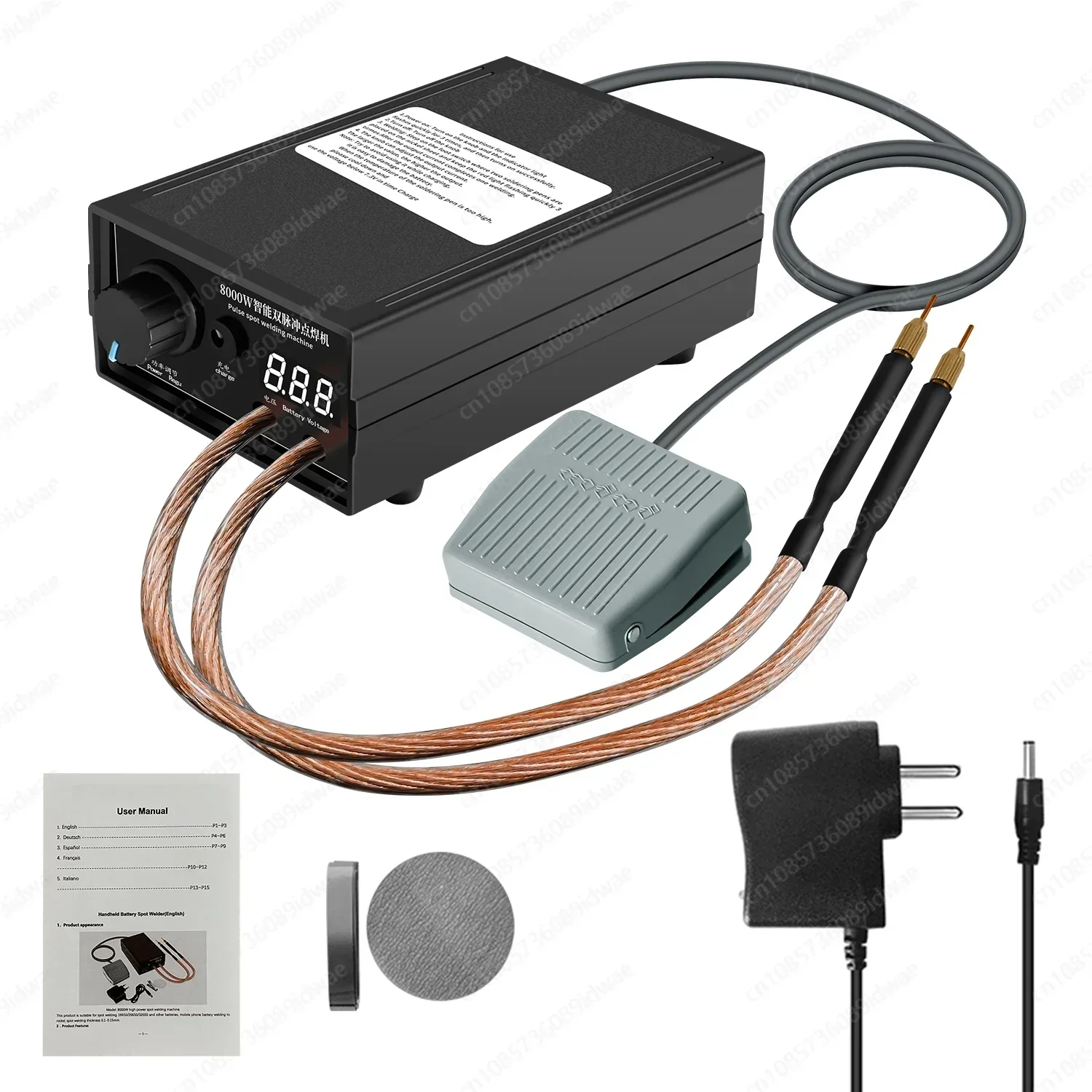 

8000 Вт высокая мощность интеллектуальный аппарат для точечной сварки с двойным импульсом ручной 0,3 мм никелевая лента 18650 аккумулятор точечный сварочный аппарат