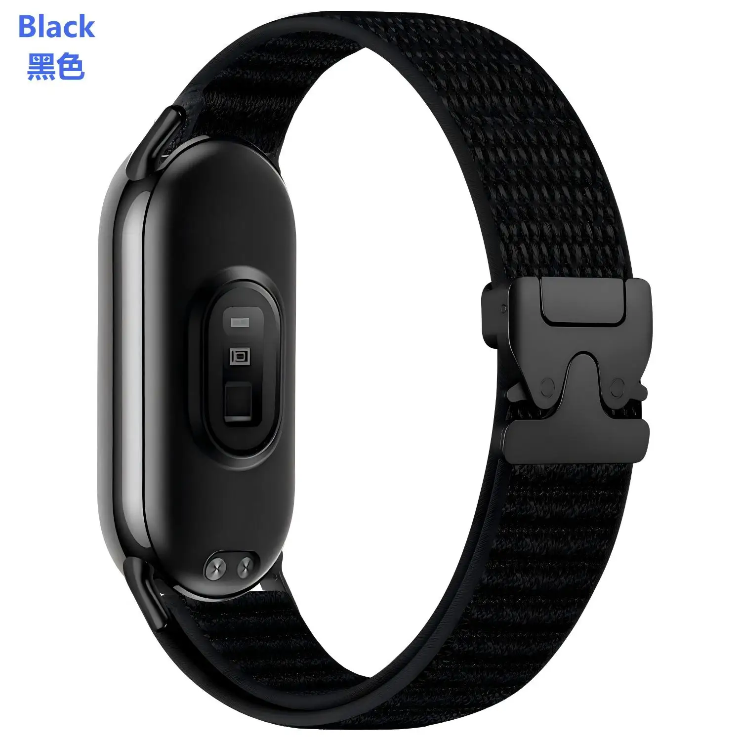 حزام لشاومي Mi Band10 9 8 مطاطا النايلون مضفر حلقة منفردة قابل للتعديل مشبك استبدال كوريا سوار Miband 8/ 9/10